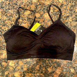 Coobie Bra Black Scoop Neck Stretch 1 Size Every Day Wear Maternity Mastectomy